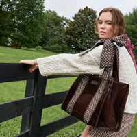 Espresso Polka Dot Bow Jelly Tote Bag