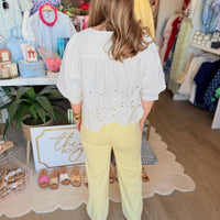 Michelle Yellow Denim