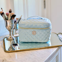 Hampton Train Case (Light Blue)