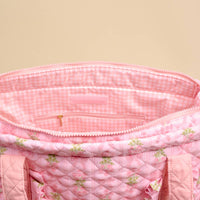 Oh So Fancy (Pink) Quilted Tote Bag