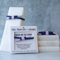 FOCUS ON THE GOOD Cord Bracelet