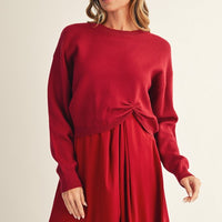 Nadia Sweater (burgundy)