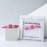 LIVE WITH PURPOSE Christian Cord Bracelet