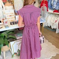 Gabrielle Dress (Pink/Navy)
