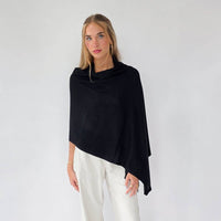 Catalina Cashmere Scarf (Black)