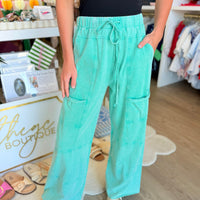Vintage Washed Pant (Teal)