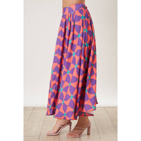 Geometric Print Skirt