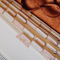 Gold Foil Bible Tabs (Dusty Pink)