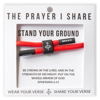 STAND YOUR GROUND Christian Cord Bracelet