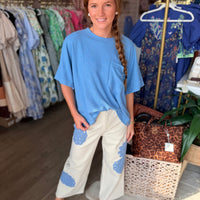 Staycation Sleep Tee (Blissful Blue)