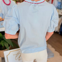 Laine Top (Light Blue)