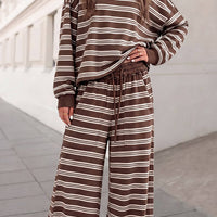 PRESALE* Striped Cutout Back Top & Pants
