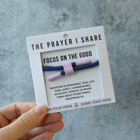 FOCUS ON THE GOOD Cord Bracelet