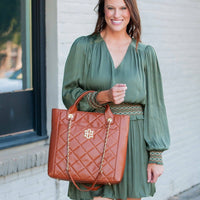 Kinzley Tote Bag (Saddle)