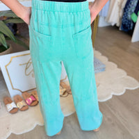Vintage Washed Pant (Teal)