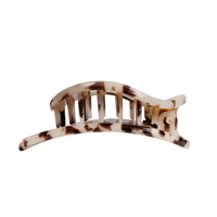 Blonde Tortoise Large Flat Circle Hair Clip