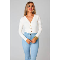 BuddyLove - Holly White Long Sleeve Bodysuit