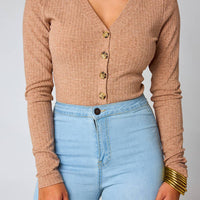 BuddyLove - Holly Chocolate Long Sleeve Bodysuit