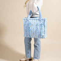 Oh So Fancy (Blue) Quilted Bag