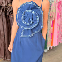 Lauren Dress (Navy/White)
