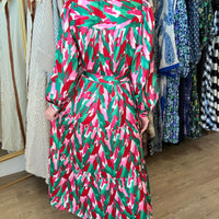 Gracelyn Twisted Pink Dress