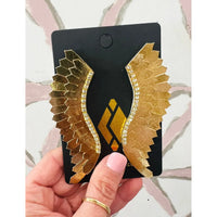 Blinged Leather Wing