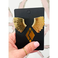 Blinged Leather Wing