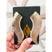 Blinged Leather Wing