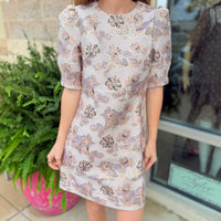 Thea Brocade Dress