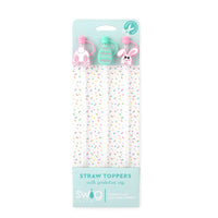 Bunny Trail Straw Topper Set, Swig