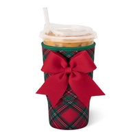 Christmas Plaid Iced Cup Coolie (large) Swiglife
