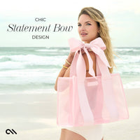 Ballet Pink Bow Jelly Tote Bag, CaseMate