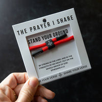 STAND YOUR GROUND Christian Cord Bracelet