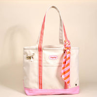 Sicily Stripes Canvas Tote