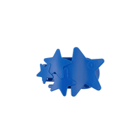 Blue Shooting Star Small Flat Hair Clip