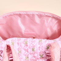 Oh So Fancy (Pink), On-the-Go Quilted Weekender