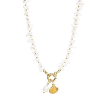 Coastal Shell Pearl Necklace