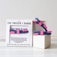 DON'T WORRY BE HAPPY Christian Cord Bracelet