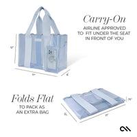 Carolina Blue Crochet Wave Jelly Tote Bag, CaseMate