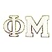 Phi Mu Iron-On Patch Set