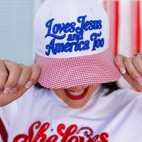 Brianna Cannon - Jesus & America Hat PRE-ORDER (EST SHIP 6/12)