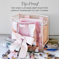 Ballet Pink Bow Jelly Tote Bag, CaseMate