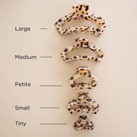 Open Blonde Tortoise, Petite Hair Clip