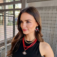 Georgia Dawg Earring