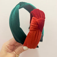 Green Velvet Headband