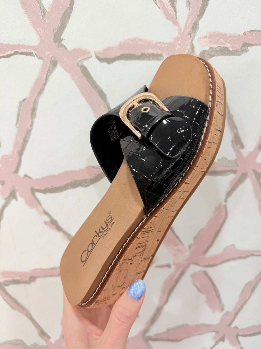 Reality (Black Croc) Wedge