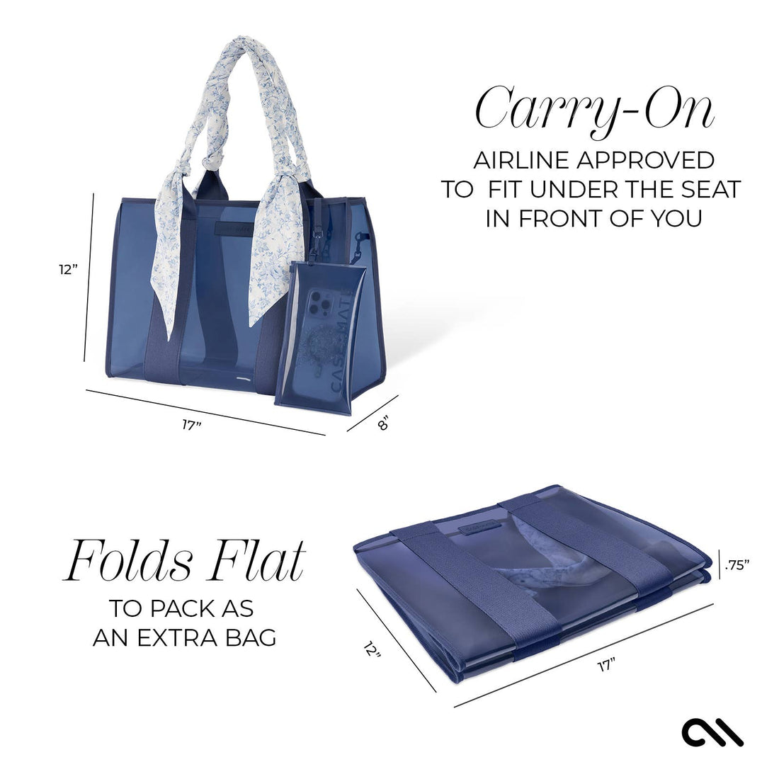 Something Navy Twilly Jelly Tote Bag, CaseMate