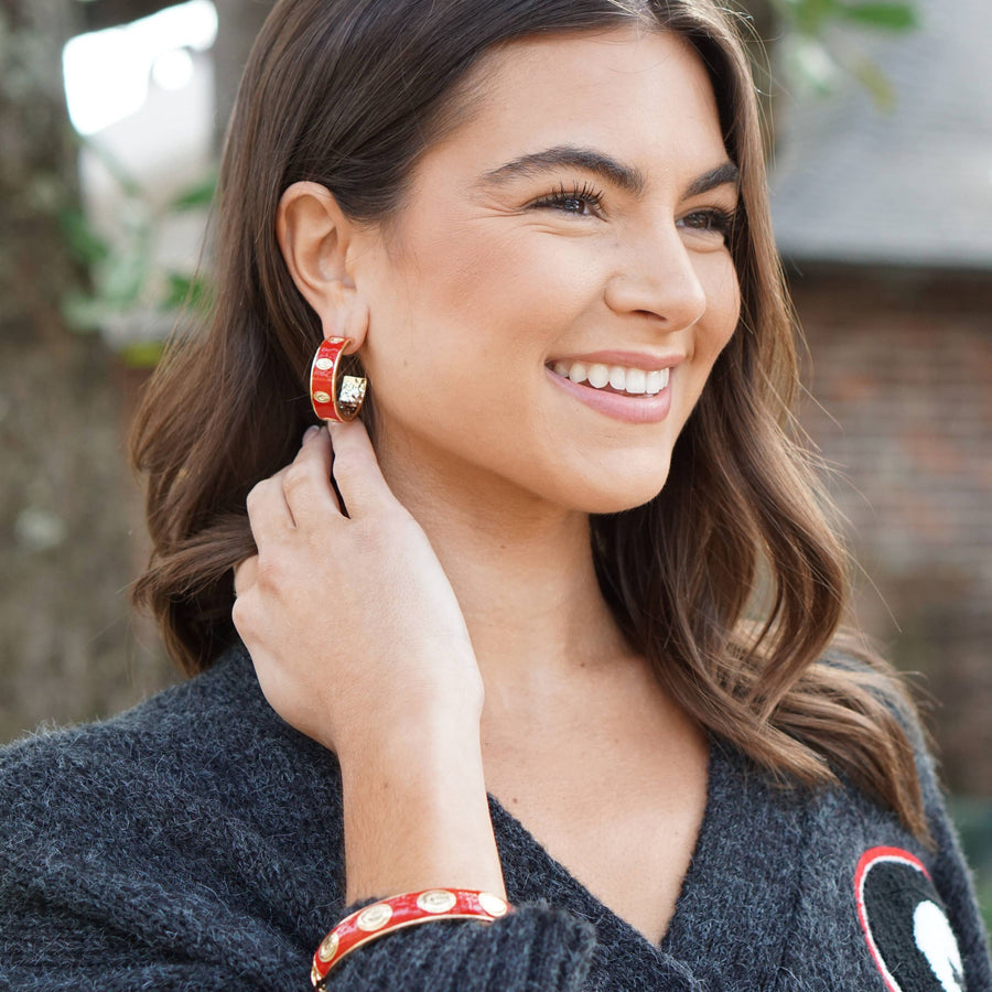 Bulldogs Logo Hinge Bangle