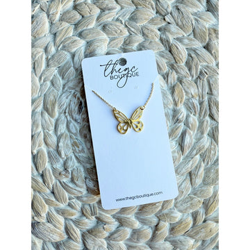 Gold Butterfly Necklace