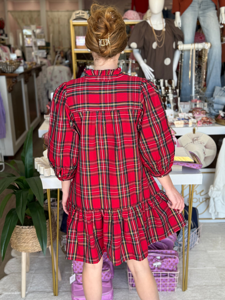Naomi Plaid Dress